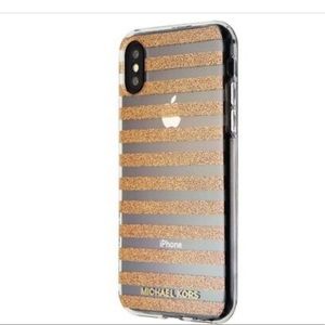 Rose gold Michael Kors iPhone X case